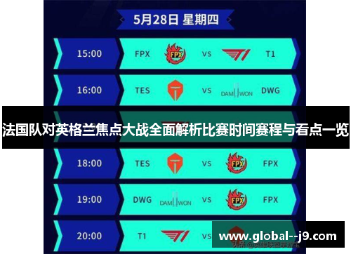 法国队对英格兰焦点大战全面解析比赛时间赛程与看点一览